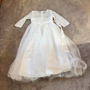 Dymcii White Tulle Dress SIZE 140cm/10Y